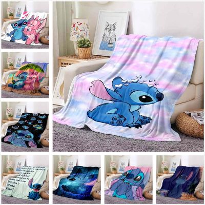 Disney Cartoon Stitch Cute Blanket Office Nap Sofa Air Conditioning Flannel Soft Keep Warm Can Be Customized 66