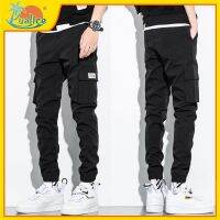 CODwumei04 Thin Section Youth Student Tooling Mens Pants Mens Casual Trousers Loose-fitting Pants Outer Wear