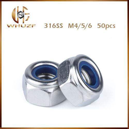 Aicosineg 100-Piece M2 X 0.4mm Nylon Insert Hex Lock Nuts – Carbon Steel, Black Zinc Plated - View #5