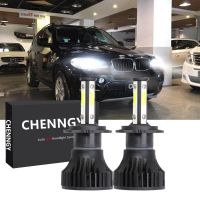 สำหรับ BMW X5 2000-2013 Z4 2003-2008 - 2x H7ด้านหน้าไฟหน้ารถมอเตอร์ไซค์แบบ LED สูงต่ำหลอดนำแสงอุปกรณ์เสริมรถยนต์รถพิเศษออกแบบ