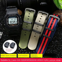 ไนลอนผ้าใบสำหรับ Casio G-Shock GA-110100120200300400 GD-100110120 DW-5600 GW-M5610สายคล้องคอสร้อยข้อมือ