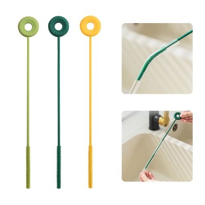 【CC】 Silicone Cleaning Reusable Eco-Friendly Drinking Cleaner Soft Hair Does hurt the straw