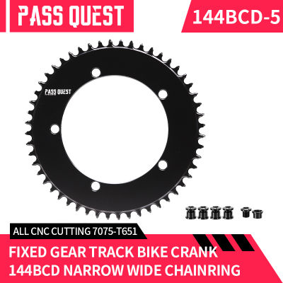 PASS QUEST 144BCD จักรยาน Chainring แคบกว้างล้อสำหรับ144BCD 5-Claw Crankset 46-58T