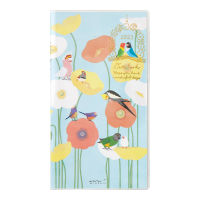 MIDORI Pocket Diary Slim Bird 2023 (D22174006)/ ไดอารี ปี 2023 ขนาด Slim ลายนกน้อยโทริจัง แบรนด์ MIDORI จากประเทศญี่ปุ่น