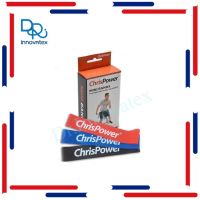 ChrisPower Mini band ยางยืดบริหารร่างกาย เซต 3ชิ้น สีแดง-น้ำเงิน-ดำ ยางยืดบริหารกล้ามเนื้อ