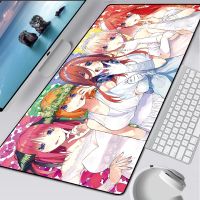 （Lao 6 s mouse pad）Kawaii อะนิเมะขนาดใหญ่ Mousepad Gamer Girl Quintuplets Otaku XL แผ่นรองเมาส์การ์ตูนแป้นพิมพ์คอมพิวเตอร์ Deskmat พรม Gaming Accessorieเคสและซองมือถือ