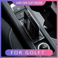 Car Park Card Coin Slot Holder Center Console Card Holder For Volkswagen VW Golf Golf 7 MK7 7.5 MK7.5 GTI 2012-2019 Essories