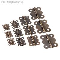 DRELD 10Pcs Cabinet Furniture Hinges Jewelry Wooden Boxes 4 Hole Butterfly Vintage Hinge Furniture Fittings For Door Cabinets