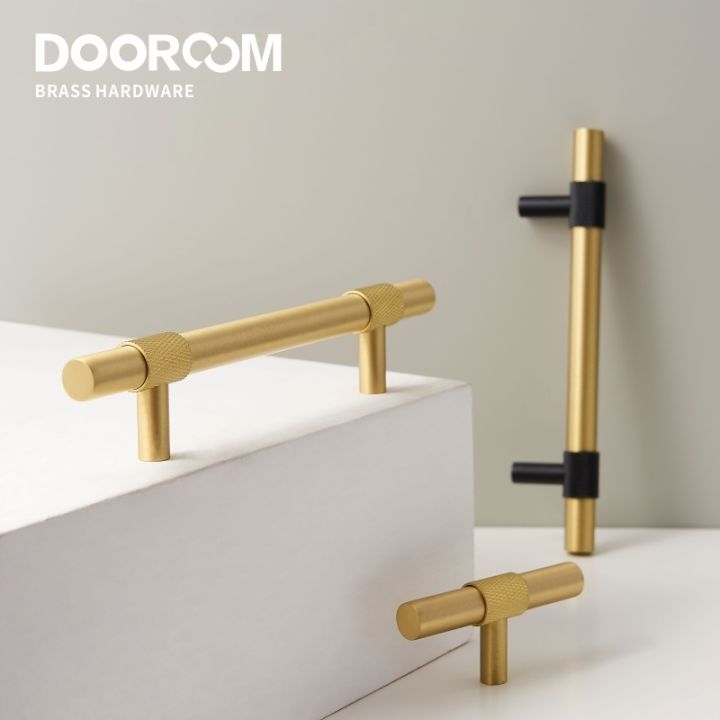 dooroom-brass-furniture-handles-modern-knurling-black-gold-pulls-wardrobe-dresser-cupboard-cabinet-drawer-shoe-box-knobs