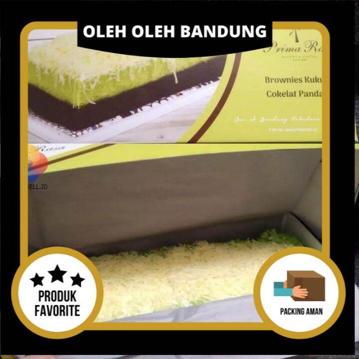Prima Rasa Brownies Kukus kemasan dus Oleh Oleh Kue Bandung