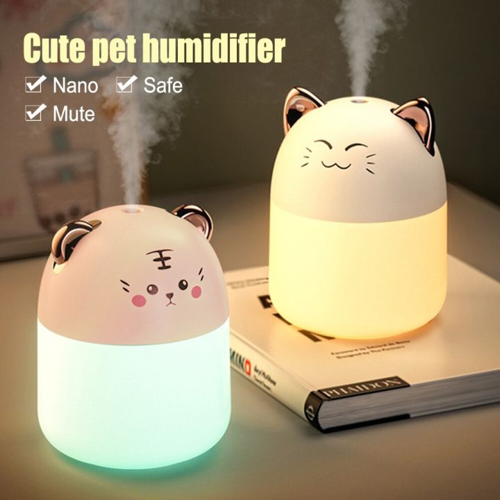 Air Humidifier Car Plants Purifier Bedroom Home Night Light Cool Cute  Diffuser