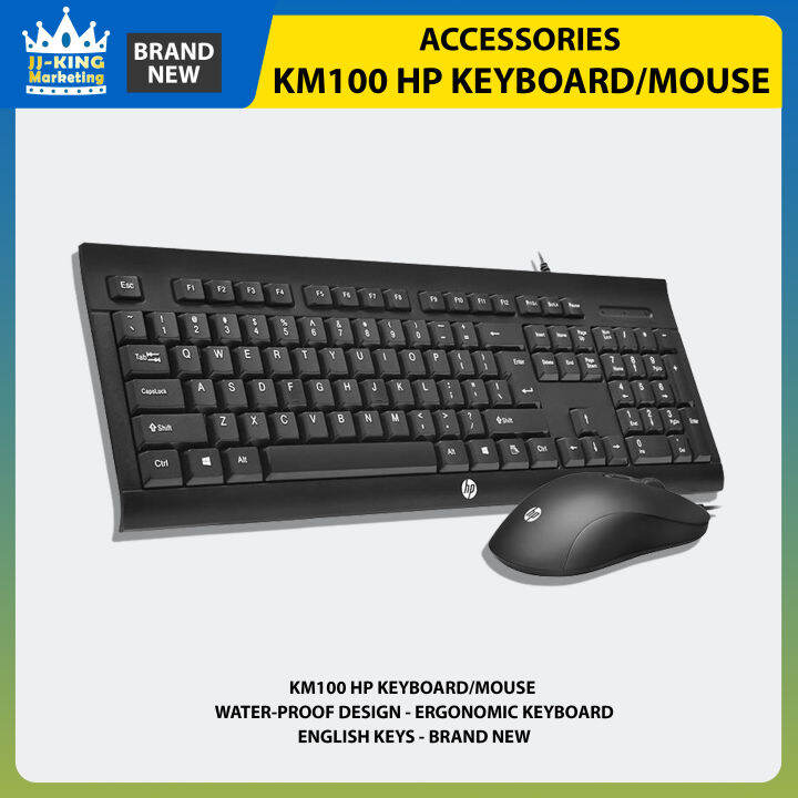 HP KM100 / KEYBOARD & MOUSE COMBO / BLACK / BRAND NEW / Lazada PH