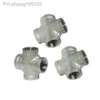 Stainless Steel 304 1/8 quot; 1/4 quot; 3/8 quot; 1/2 quot; 3/4 quot; 1 quot; 1-1/4 quot; 1-1/2 quot; Female BSP Thread Pipe Fitting 4 way Equal Cross Connector SS304