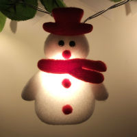 ไฟสายแบบเทพนิยายคริสต์มาส10/20 LED ไฟประดับมนุษย์หิมะกวางเรนเดียร์ซานตาคลอสสำหรับไฟประดับเทศกาลคริสต์มาสใช้แบตเตอรี่