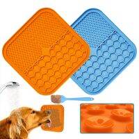 Dogs Cats Slow Food Bowls With suction cup Feeding Bowl Silicone Dog Lick Feeders Treat Dispensing