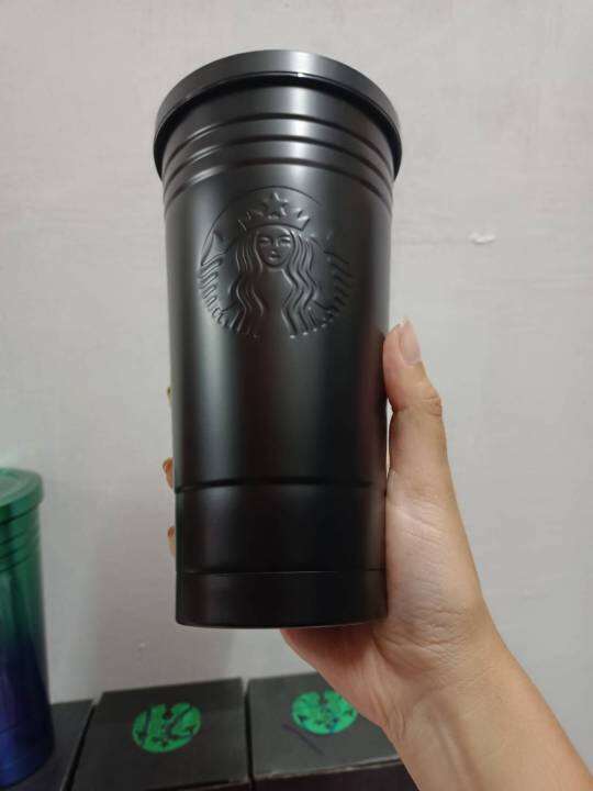 พร้อมส่ง-แก้วน้ำstarbucks-แก้วเยติก304-สแตนเลส-เก็บความร้อนความเย็น-ขนาด-473-มล