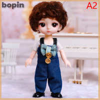 Bopin ตุ๊กตา17Cm กับเสื้อผ้ารองเท้า DIY ข้อต่อที่สามารถเคลื่อนย้ายได้รูปของขวัญเด็กหญิงเด็กชายของเล่นตุ๊กตา