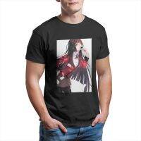 เสื้อยืดคอสเพลย์ Kakegurui Hentai เสื้อยืดการ์ตูน Yumeko สำหรับผู้ชายแฟชั่นพิมพ์ลายผ้าฝ้าย100% ฤดูร้อนท็อปส์ซูคอรอบใหม่ขายส่งราคาถูกตลก