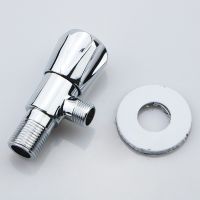 【YF】 1PC 1/2’Male x 3/8’ Male Brass Bathroom Angle Stop Valve Chrome Cold And Hot Water Filling Valves For Kitchen Toilet