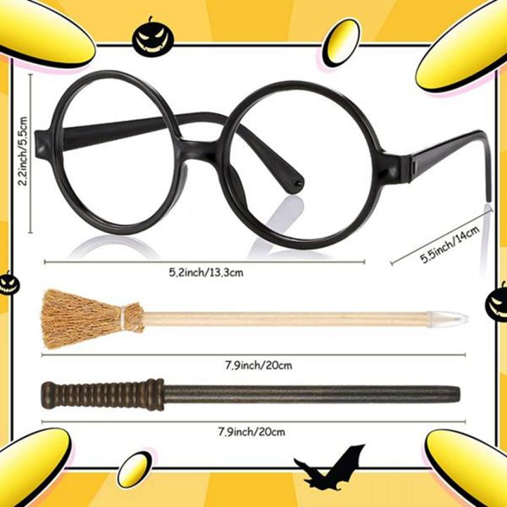 40pcs-set-wand-pencils-tattoo-stickers-broom-and-glasses-wizard-party-favors-wizard-wands-theme-party-supplies
