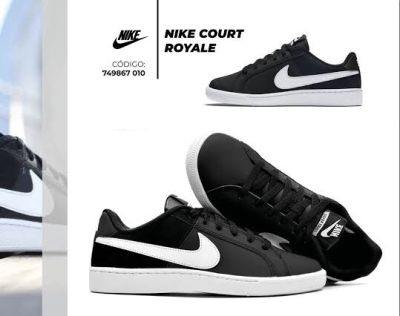 Nike รองเท้าผ้าใบ ไนกี้ Court Royale Black   ++ลิขสิทธิ์แท้ 100% พร้อมส่ง++