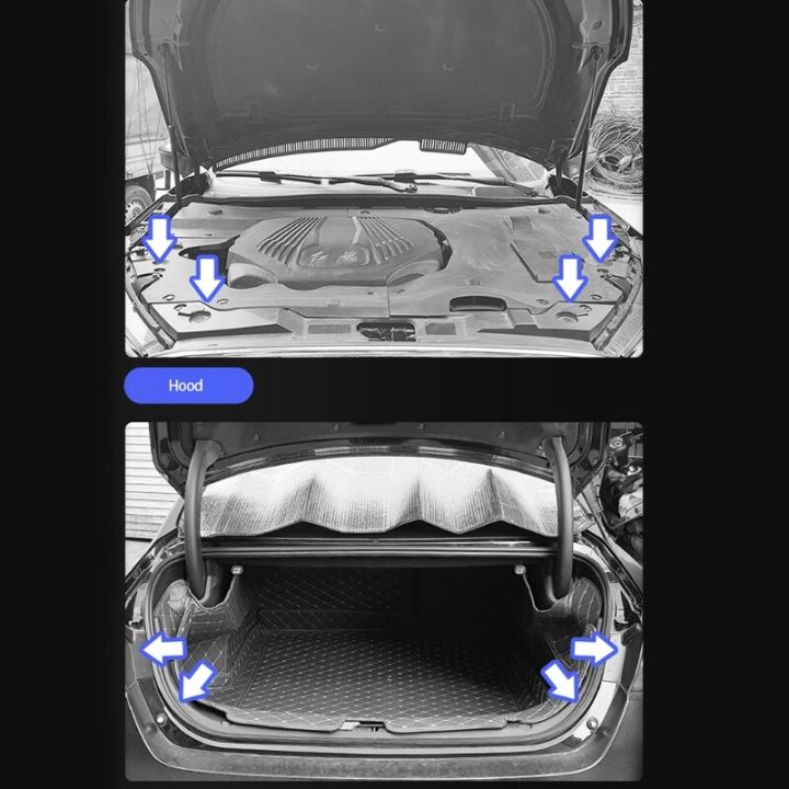 สติกเกอร์โช้คอัพ10x-ประตูรถยนต์-ปะเก็นเสียงเงียบ-a70f-กันกระแทกแผ่นรองป้องกันความร้อนเสียง