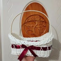 [COD] Wedding Basket with Imitation Rattan Woven Supplies Bridesmaid and Bride