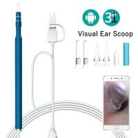 High Quality Visual Ear Scoop 3 In 1 Ear Canal Endoscope Ear Digging Earpick With Mini Camera Ear Wax Cleaning Endoscope Tools