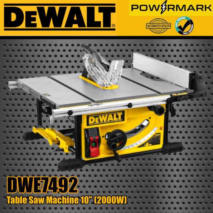 Dewalt Dwe7492 Table Saw Machine 10 2000w No Blade Powermark Dhd Lazada Ph 1226