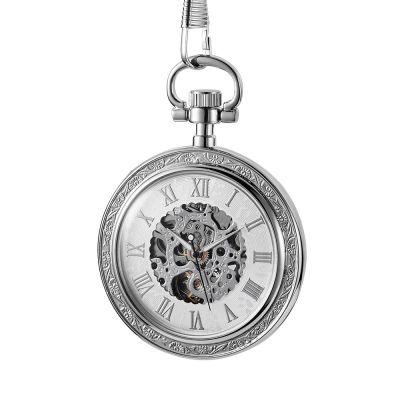 นาฬิกานาฬิกาพกโบราณทำจากเงินหรูหราสำหรับผู้ชายผู้หญิงนาฬิกาของขวัญจี้นาฬิกาผู้สูงอายุ
