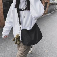 hot style Korean ins workwear Kong style single shoulder bag female large capacity student class crossbody internet celebrity