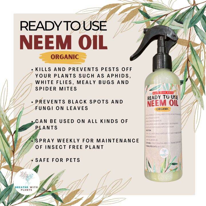 Ready to Use Neem Oil Spray Organic Insecticide & Fungicide Lazada PH