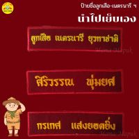 (สำหรับเย็บเอง)-ป้ายชื่อลูกเสือ-เนตรนารี ยุวกาชาด บำเพ็ญประโยชน์ &amp;gt; ไม่อัดกาว ลูกค้านำไปเย็บติดเอง