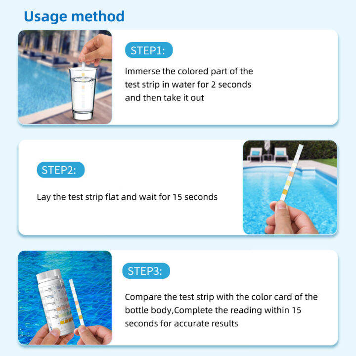 rcyago-แบบพกพา100แถบ7-in-1ทดสอบสระว่ายน้ำแถบทดสอบน้ำ-ph-มิเตอร์คลอรีนมิเตอร์-cya-ทดสอบความแข็งรวมสำหรับสระว่ายน้ำ-สปา