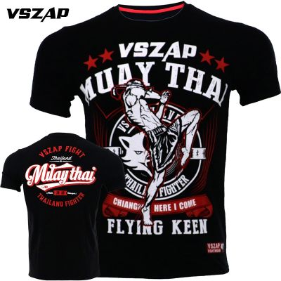 มวยไทยรั้งVSZAP Muay Thai Fighting Black MMA Tapout Bjj T-shirt Brand New Fighting Martial Arts Fitness Training Brazili