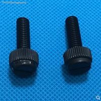 ☏✢∏ 10-50pcs M3 M4 M5 M6 M8 Black Slotted Nylon Thumb Screw PA66 Nylon Plastic Hand Twist Screw Computer Hand Tighten Screws