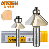 ARDEN 45องศา Chamfer Bit 45 ° งานไม้ Bevel Trimming Cutter คาร์ไบด์ Chamfering Milling Cutter สำหรับไม้ MDF ไม้อัด