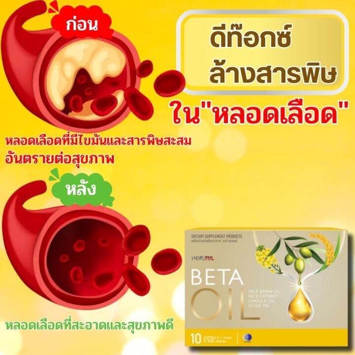 โปรรวมสุดคุ้มส่งฟรีbeta-oil-เบต้าออยล์-1-กล่อง-10แคปซูล-สกัดจากน้ำมันรำข้าว-น้ำมันคาโนล่า-น้ำมันมะกอก-ไขมันในเลือดสูง-ความดัน-rain-wellnes