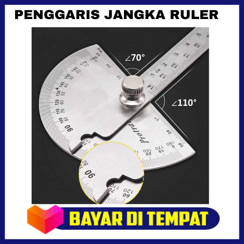 Penggaris Jangka Ruler 14 5cm 180 Degree Penggaris Busur Derajat