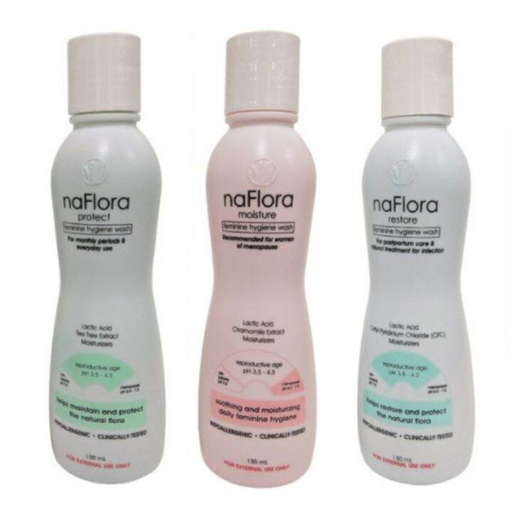 Naflora Restore Feminine Hygiene Wash 150ml (PostpartumxMenopausexDaily