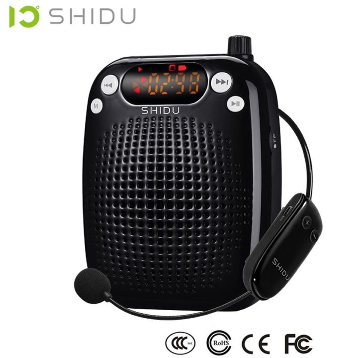 shidu-s611-uhf-mini-audio-speaker-wireless-portable-acoustic-voice-amplifier-usb-lautsprecher-2022-version