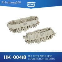 HDXBSCN HARTING Industrial rectangular Heavy Duty Connector HDC HK-004/8-M/F core 10A waterproof aviation plug