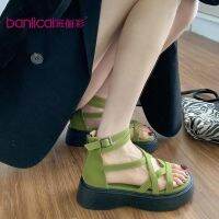 Roman Sandals 2022 New Platform Soft Beach Shoes Temperament Heightening