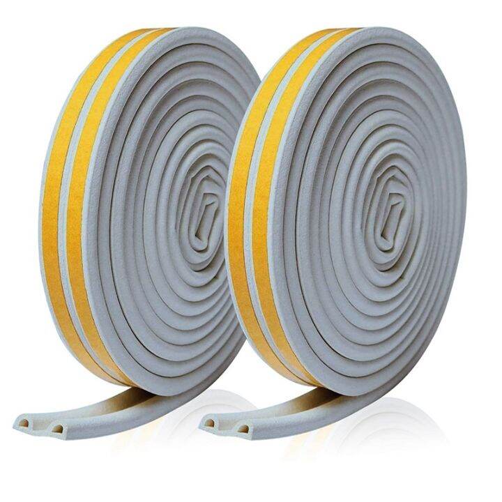 2 Rolls 10 M Draft Excluder for Doors and Windows,Draught Excluder Tape