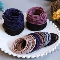 【Ready Stock】 ❏✻▣ C18 50pcs/Lot Solid Elastic Hair Bands Rubber Bands for Women Girls