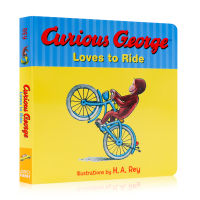 Original English Picture Book Curious George loves to ride Curious George likes to ride English Enlightenment early education paperboard books for children aged 0 ~ 3 years old parent-child families published by Mariner books, US