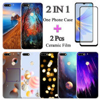 เคส7C แบบ2 IN 1ใส่โทรศัพท์น่ารักพร้อมหน้าจอเซรามิกโค้งสองชิ้น