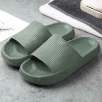 Home Non-slip Bathroom Slippers Women Fashion Soft Sole Thick Platform Shoes EVA Indoor Slides Ladies Man Couples Flip Flops