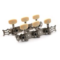 A set of 2 Pcs Chrome Classical Guitar Tuning Pegs Keys Tuners Machine Heads