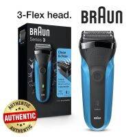 Braun ชุด3 310S เครื่องโกนหนวดไฟฟ้าสำหรับผู้ชาย-ชาร์จได้ทั้งแบบเปียกและมีดโกนหนวดไฟฟ้าแห้งพร้อมหัวโค้งงอ3แบบ